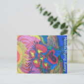 ハート飛んでいる遠くに ポストカード (スタンド正面)