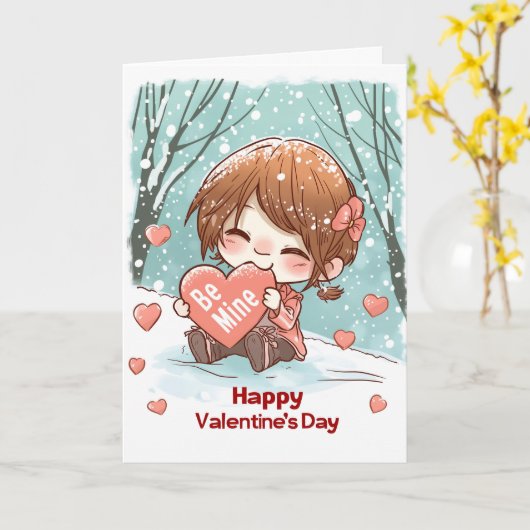 ハート食べズBe Mine カード (黄色い花)