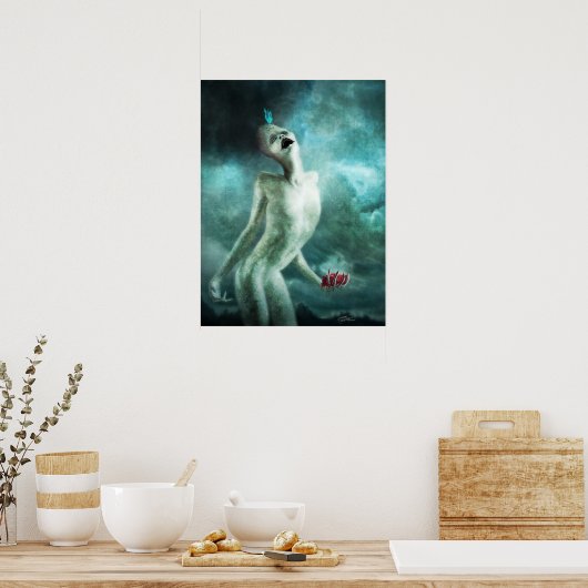 ハート食動物 ポスター (キッチン)