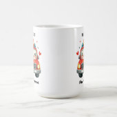 ハート飾の消防車 コーヒーマグカップ (中央)