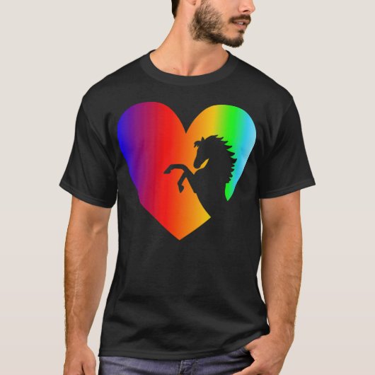 ハート馬先生 Tシャツ (正面)