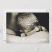 ハート馬男の赤ちゃん誕生発表 案内状 (裏面)