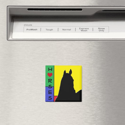 ハート馬I （原色） マグネット (インサイチュ (食洗機))