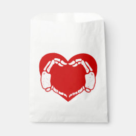 ハート骨格柄ゴシックバレンタイン フェイバーバッグ