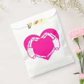 ハート骨組み手ゴシックバレンタインピンク フェイバーバッグ (封をした状態)