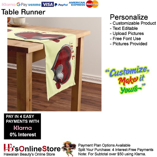 ハート魔法イエローテーブルランナー家庭用リネン ロングテーブルランナー