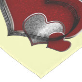 ハート魔法イエローテーブルランナー家庭用リネン ロングテーブルランナー (コーナー)