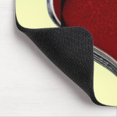 ハート魔法イエローマウスパッド マウスパッド (コーナー)