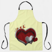 ハート魔法イエローラージエプロン エプロン (正面)