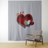 ハート魔法グレービジネスタペストリー超大型 タペストリー (インサイチュ)