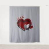 ハート魔法グレービジネスタペストリー超大型 タペストリー (正面)