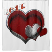 ハート魔法シャワーカーテン シャワーカーテン (正面)