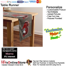 ハート魔法ブラウンテーブルランナーホームリネン ロングテーブルランナー