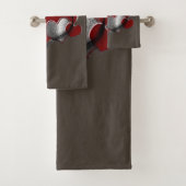 ハート魔法ブラウンバスルーム用タオルセット バスタオルセット (インサイチュ)