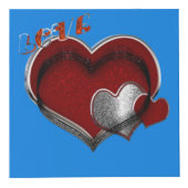 ハート魔法ブルーフォトキューブ フォトキューブ (正面)