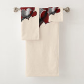 ハート魔法ベージュタオルセット バスタオルセット (インサイチュ)