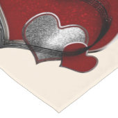 ハート魔法ベージュテーブルランナーホームリネン ロングテーブルランナー (コーナー)