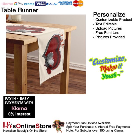 ハート魔法ベージュテーブルランナーホームリネン ロングテーブルランナー