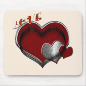 ハート魔法ベージーマウスパッド マウスパッド (正面)