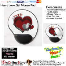 ハート魔法ホワイトゲルマウスパッド