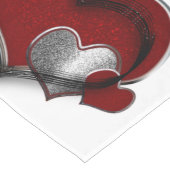 ハート魔法ホワイトテーブルランナーホームリネン ロングテーブルランナー (コーナー)