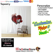 ハート魔法ホワイトビジネスタペストリー超大型