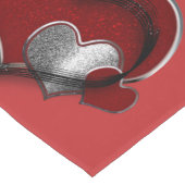 ハート魔法レッドテーブルランナー家庭用リネン ロングテーブルランナー (コーナー)