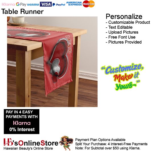 ハート魔法レッドテーブルランナー家庭用リネン ロングテーブルランナー