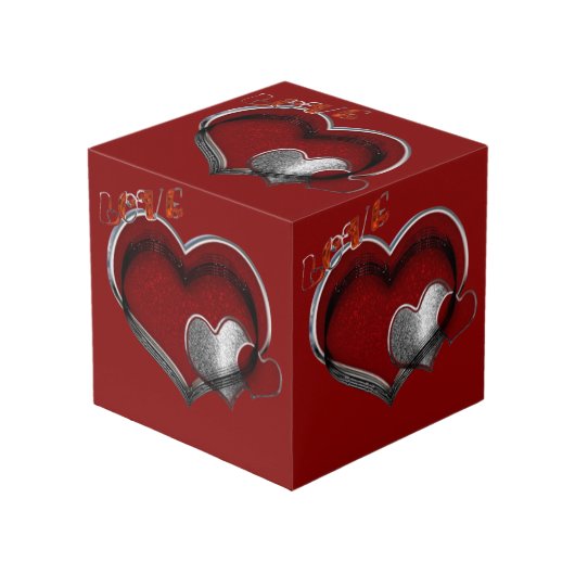 ハート魔法レッドフォトキューブ フォトキューブ (正面アングル)