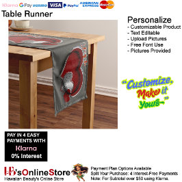 ハート魔法木炭テーブルランナー家庭用リネン ロングテーブルランナー