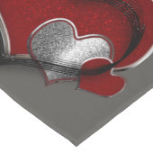 ハート魔法木炭テーブルランナー家庭用リネン ロングテーブルランナー (コーナー)