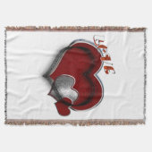 ハート魔法綿ブランケットバージョン2 スローブランケット (正面)