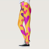 ハート鮮やかブリス:愛パターン レギンス (左)