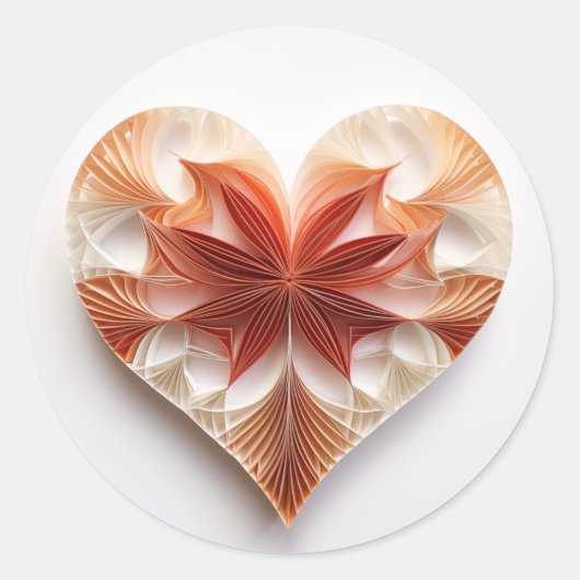 ハート0018 ラウンドシール (正面)