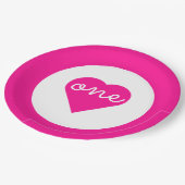 ハート1歳 ペーパープレート (アングル)