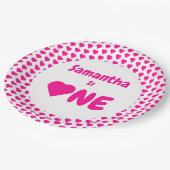 ハート1歳 ペーパープレート (アングル)