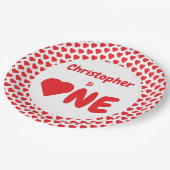 ハート1歳 ペーパープレート (アングル)