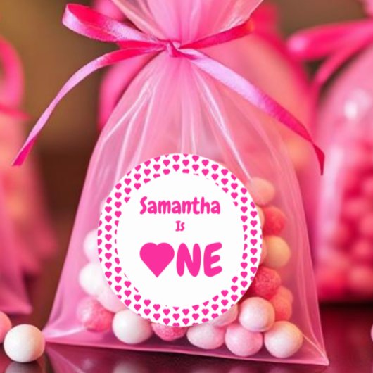 ハート1歳 ラウンドシール