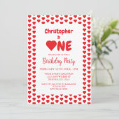 ハート1歳 招待状 (スタンド正面)