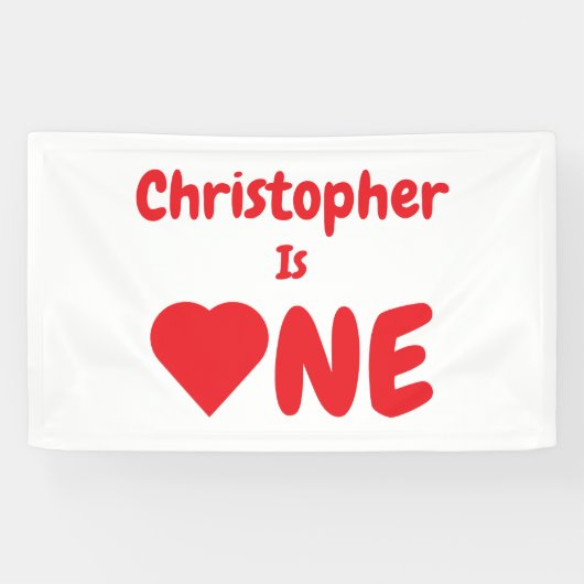 ハート1歳 横断幕 (横)