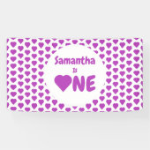 ハート1歳 横断幕 (横)