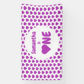 ハート1歳 横断幕 (縦)