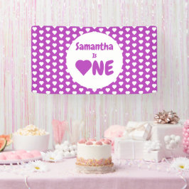 ハート1歳 横断幕