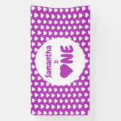 ハート1歳 横断幕 (縦)