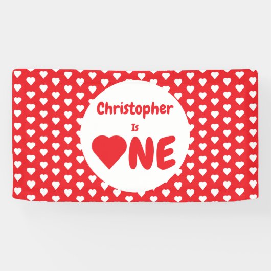 ハート1歳 横断幕 (横)