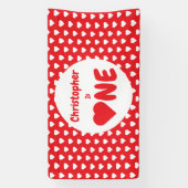 ハート1歳 横断幕 (縦)