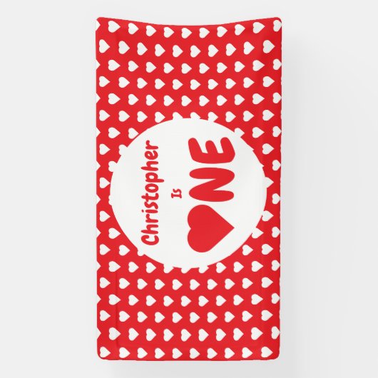 ハート1歳 横断幕 (縦)