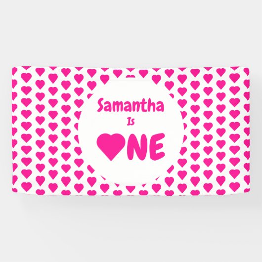 ハート1歳 横断幕 (横)