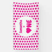 ハート1歳 横断幕 (縦)