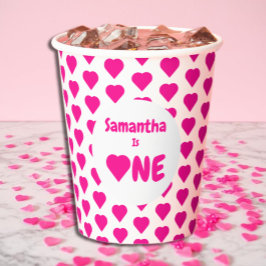 ハート1歳 紙コップ